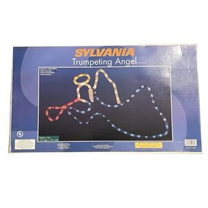 Vintage Sylvania‎ Christmas trumpeting Angel Rope Light w Box! 2003 WORKS NEW